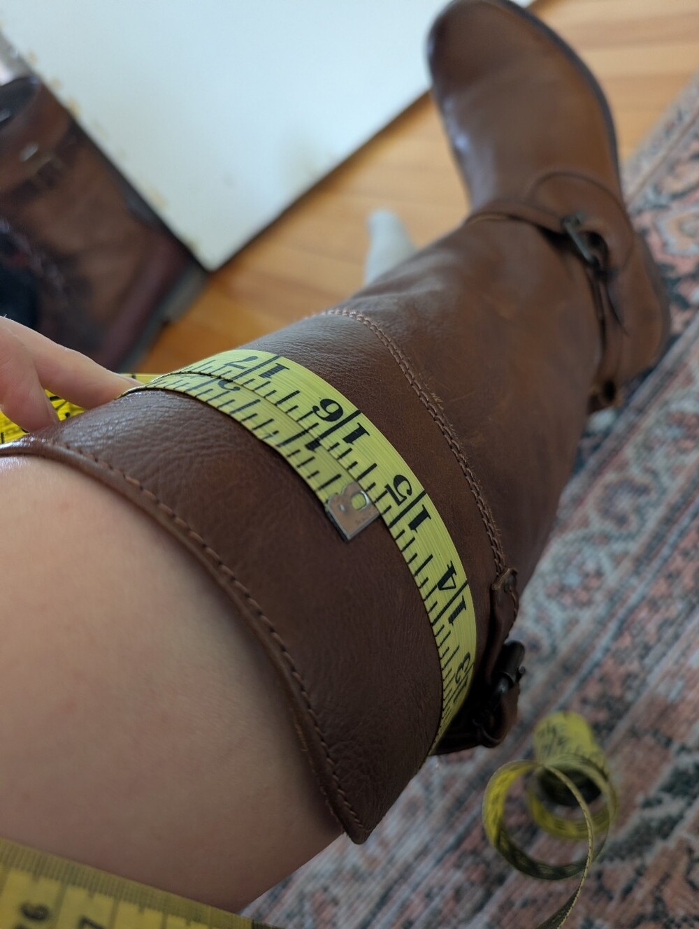 Frye Cognac Brown Tall Leather Buckle Riding Boots - Picture 13 of 13